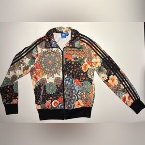 Adidas Women's Originals Jardim Agharta Floral Track Jacket Size Medium